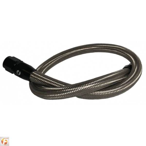 Fleece Performance - 34.5 Inch Common Rail/VP44 Cummins Coolant Bypass Hose Stainless Steel Braided Fleece Performance