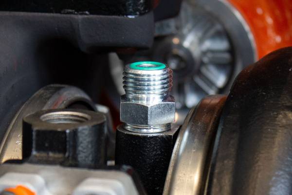 Fleece Performance - Factory Oil Feed Line Fitting for Holset Turbochargers Fleece Performance