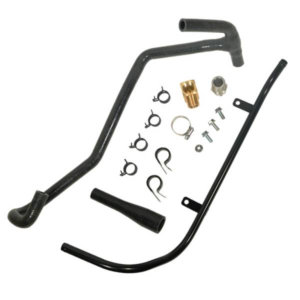 BD Diesel - BD Diesel Coolant Tube Relocation Kit Howler Turbo Dodge Automatic 2003-2005 5.9L Cummins