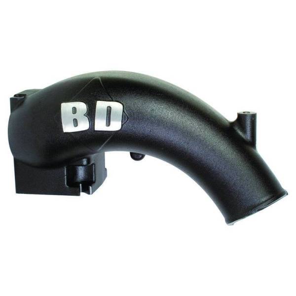 BD Diesel - BD Diesel X-Flow Power Intake Elbow Black Dodge 2003-2007 5.9L Cummins
