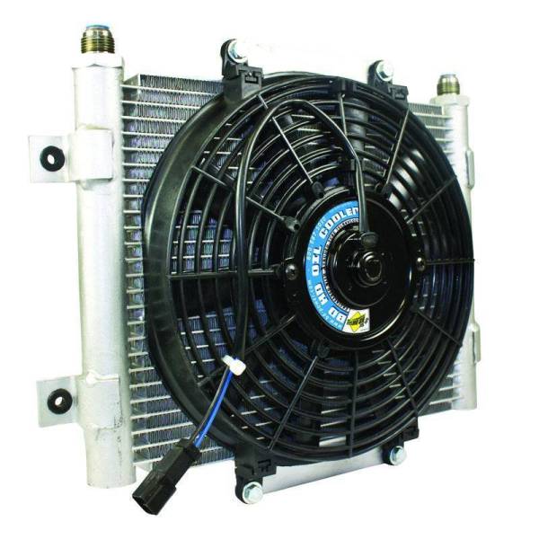 BD Diesel - BD Diesel Xtrude Transmission Cooler with Fan -10 JIC Male Connection