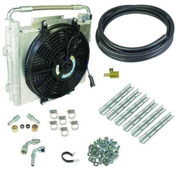 BD Diesel - BD Diesel Xtrude Transmission Cooler with Fan Double Stacked Complete Kit 5/8in Lines (Silverado/Sierra)