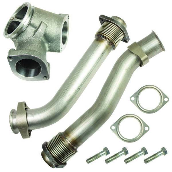 BD Diesel - BD Diesel Up-Pipes Kit Ford 7.3L Power Stroke 1999.5-2003 F-250 / F-350 / Excursion / E-350