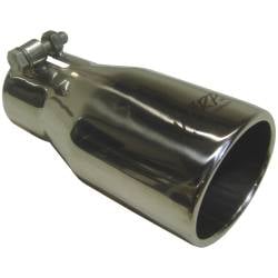 MBRP Exhaust Tip, 3 3/4" O.D. Oval 2 1/2" inlet 7 1/16" length, T304 T5116
