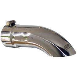 MBRP Exhaust Tip, 3 1/2" O.D.  Turn Down,  3 1/2" Inlet,  12" Length, T304 Stainless Steel, T5080