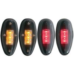 6.6L LB7 Lighting - Headlights & Marker Lights - ANZO USA - ANZO USA LED Dually Fender Lights 99-13 Chevy GMC 3500 861080