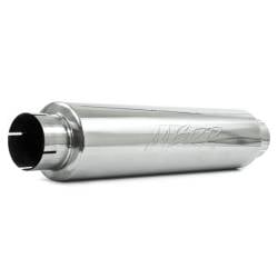 MBRP Exhaust 4" inlet/outlet, Quiet tone muffler, 24" body, 6" diameter, 30" overall, T304 M1004