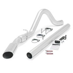 6.4L Powerstroke Exhaust Parts - Exhaust Systems - Banks Power - Banks Power Monster Exhaust System, Single Exit, Chrome Tip 49780