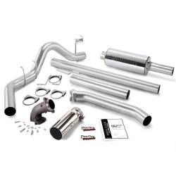Exhaust - Exhaust Systems - Banks Power - Banks Power Monster Exhaust System with Power Elbow, Single Exit, Chrome Round Tip 48638