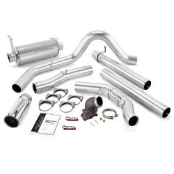 Ford 7.3L Exhaust Parts - Exhaust Systems - Banks Power - Banks Power Monster Exhaust System with Power Elbow, Single Exit, Chrome Round Tip 48660