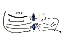 6.0L Powerstroke Fuel System Parts - Fuel Supply Parts - Sinister Diesel - Sinister Diesel Regulated Fuel Return Kit for Ford Powerstroke 6.0L