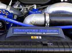 2003-2007 Ford 6.0L Powerstroke Parts - 6.0L Powerstroke Diesel Engine Parts - Sinister Diesel - Sinister Diesel Radiator Shroud Sticker for 2003-2007 Powerstroke 6.0L