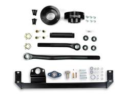 Sinister Diesel Adjustable Track Bar, Steering Box Support, and Leveling Kit for Dodge Cummins 2010-2012 4WD (Black)