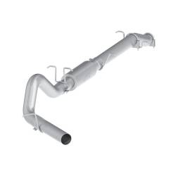 6.0L Powerstroke Exhaust Parts - Exhaust Systems - MBRP Exhaust - MBRP Exhaust 4" Cat Back, Single Side (Stock Cat)