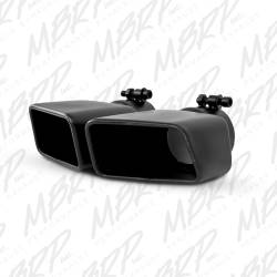 MBRP Exhaust - MBRP Exhaust Tip, 4 1/2"x 3" Rectangle, Angled Cut, 3" O.D. Inlet, Driver Side, Black, T5119BLK - Image 2