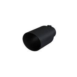 MBRP Exhaust Tip, 8" O.D., Rolled End, 5" inlet 18" in length, Black Coated T5129BLK