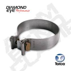 Diamond Eye Performance, 3"  TORCA BAND CLAMP 430 BRIGHT STAINLESS STEEL -  BC300S430