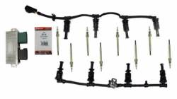 2008-2010 Ford 6.4L Powerstroke Parts - 6.4L Powerstroke Electrical Parts - Norcal Diesel Performance Parts - 6.4L 08-10 FORD POWERSTROKE DIESEL MOTORCRAFT ZD-15 GLOW PLUGS + HARNESS + OEM GPCM