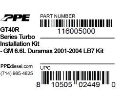PPE Diesel - T4 Turbo Installation Kit PPE Gt40R Type GM LB7 PPE Diesel - Image 2