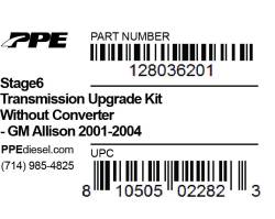 PPE Diesel - Stage 6 Transmission Upgrade Kit W/O Converter GM Allison 1000 And 2000 Series 01-04 5 Speed PPE Diesel - Image 4