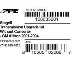 PPE Diesel - Stage 5 Transmission Upgrade Kit W/O Converter GM Allison 1000 And 2000 Series 01-04 5 Speed PPE Diesel - Image 4
