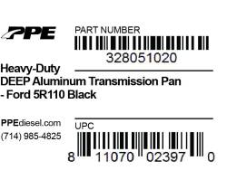 PPE Diesel - Ford Deep Transmission Pan 5R110 Black PPE Diesel - Image 5