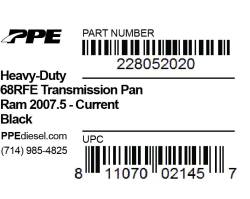 PPE Diesel - HD Transmission Pan Black- Ram 6.7L 68Rfe 2007.5 Current PPE Diesel - Image 7
