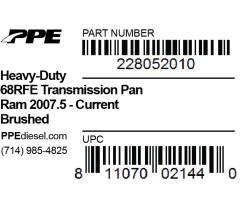 PPE Diesel - HD Transmission Pan Brushed- Ram 6.7L 68Rfe 2007.5 Current PPE Diesel - Image 7