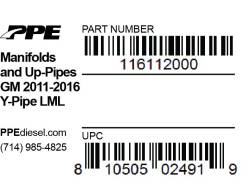 PPE Diesel - Manifolds And Up-Pipes GM 11-16 Y-Pipe LML PPE Diesel - Image 7