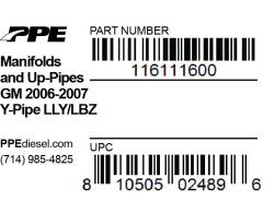 PPE Diesel - Manifolds And Up-Pipes GM 06-07 Y-Pipe LLY/LBZ PPE Diesel - Image 7