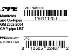 PPE Diesel - Manifolds And Up-Pipes GM 02-04 Ca Y-Pipe LB7 PPE Diesel - Image 7