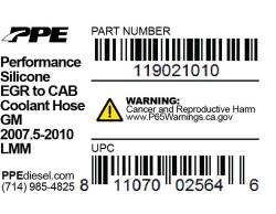 PPE Diesel - EGR To Cab Coolant Hose 07.5-10 PPE Diesel - Image 2