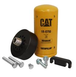 CAT Adapter with 1R-0750 Filter Bleeder Screw & Spacer 01-16 GM 6.6L Duramax XDP