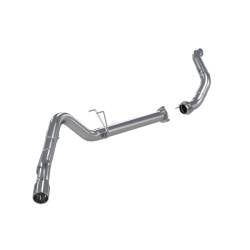 6.7L Powerstroke Exhaust Parts - Exhaust Systems - MBRP Exhaust - MBRP Exhaust 4" Filter Back + Down Pipe - 2011-2014 Ford Powerstroke 6.7 - S6284AL