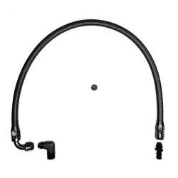 Full Send Diesel - 98.5-02 Dodge Cummins Lower Heater Hose Black Braided Full Send Diesel - Image 2