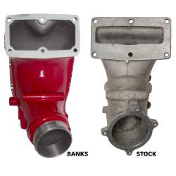 Banks Power - Monster-Ram Intake Elbow Kit W/Fuel Line 3.5 Inch Red Powder Coated 07.5-18 Dodge/Ram 2500/3500 6.7L Banks Power - Image 2