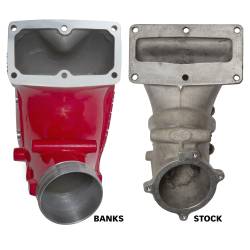 Banks Power - Monster-Ram Intake Elbow W/Fuel Line and Hump Hose 4 Inch Red Powder Coated 07.5-18 Dodge/Ram 2500/3500 6.7L Banks Power - Image 2