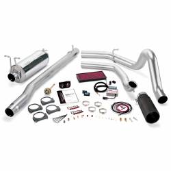 Stinger Bundle Power System W/Single Exit Exhaust Black Tip 99.5 Ford 7.3L F250/F350 Automatic Transmission Banks Power