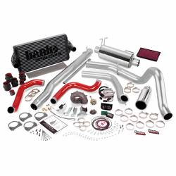 PowerPack Bundle Complete Power System W/Single Exit Exhaust Black Tip 99.5-03 Ford 7.3L F250/F350 Automatic Transmission Banks Power