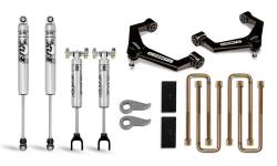 2020-2023 GM 6.6L L5P Duramax - Steering and Suspension - Cognito Motorsports - Cognito 3-Inch Performance Leveling Lift Kit With Fox PS 2.0 IFP Shocks for 20-22 Silverado/Sierra 2500/3500 2WD/4WD