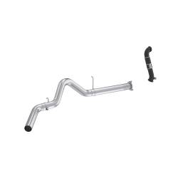 07-10 Chevrolet/GMC 2500/3500 EC/CC 6.6L Duramax, Armor Lite 4-Inch Filter-Back Single Side Exit, with Carb Approved Downpipe, MBRP