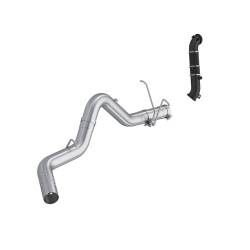 11-15 Chevrolet/GMC 2500/3500 EC/CC 6.6L Duramax, Armor Lite 4-Inch Filter-Back Single Side Exit, with Carb Approved Downpipe, MBRP