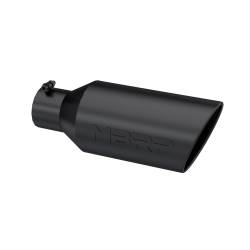 MBRP Exhaust - Exhaust Tip 7 Inch O.D. Rolled End 4 Inch Inlet 18 Inch Length Black Coated MBRP - Image 1