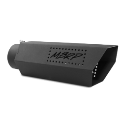 Universal 5 Inch Hexagon Shaped Black Series No Back Plate Exhaust Tip MBRP