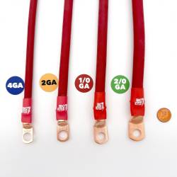 Big7Kits - 2003-2007 Ford F250/F350 2/0 Gauge Battery Cable Kit Power Stroke 6.0 Diesel Straight Battery Cable Big7Kits - Image 4