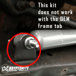 KRYPTONITE PRODUCTS - Kryptonite Fox Steering Stabilizer Bracket Kit 2015–2025 GM 2500/3500HD - Image 3