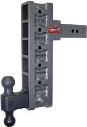 Gen Y Hitch - Mega Duty 2.5 Inch Offset Shank 3 Inch Rise, 12 Inch Drop 3K TW 21K Hitch & GH-061 Dual-Ball Gen Y Hitch - Image 1