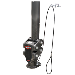 Gen Y Hitch - Spartan Torsion Flex Snap Latch 2.5 Inch Offset 4 Inch Round Tube Gooseneck 2 5/16 Inch Coupler Standard Height 4.5K TW 25K Towing Includes GH-098 Pin & Pull Rod Gen Y Hitch - Image 1