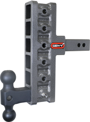Gen Y Hitch - Mega Duty 2 Inch Offset Shank 5 Inch Rise,7.5 Inch Drop 1.5K TW 10K Hitch & GH-031 Dual-Ball Gen Y Hitch - Image 1