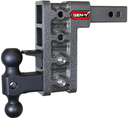 Gen Y Hitch - Mega Duty 2 Inch Shank 7.5 Inch Drop 1.5K TW 10K Hitch & GH-031 Dual-Ball & GH-032 Pintle Lock Gen Y Hitch - Image 1
